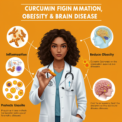 Curcumin Fights Inflammation, Obesity & Brain Disease