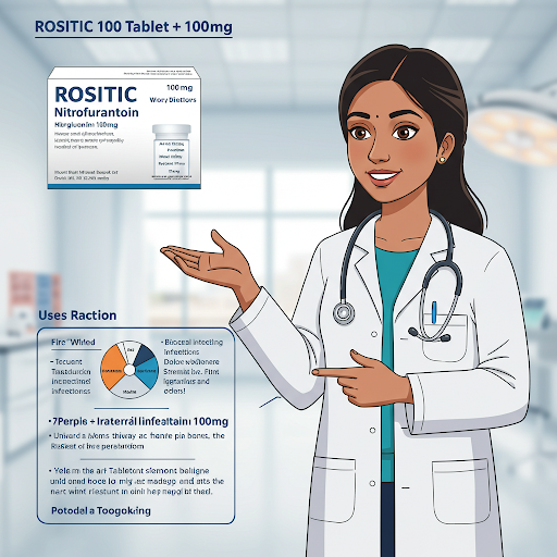 ROSITIC 100 Tablet - Nitrofurantoin 100mg Uses