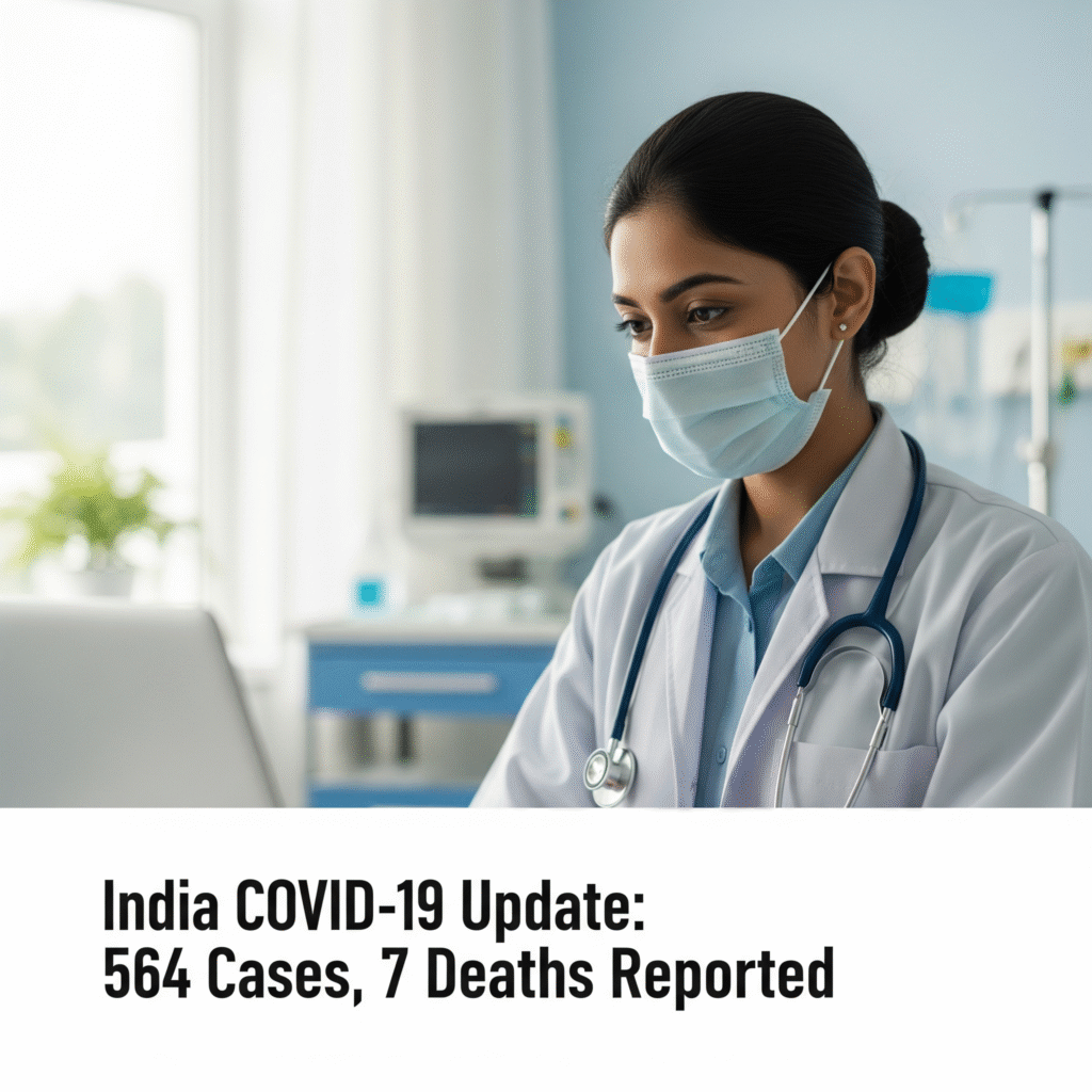 India COVID-19 Update: 564 Cases, 7 Deaths Reported